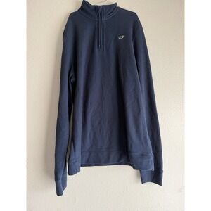 Vineyard Vines‎ Boy's Size X Large(18) 1/4 Zip Blue Pullover Sweater